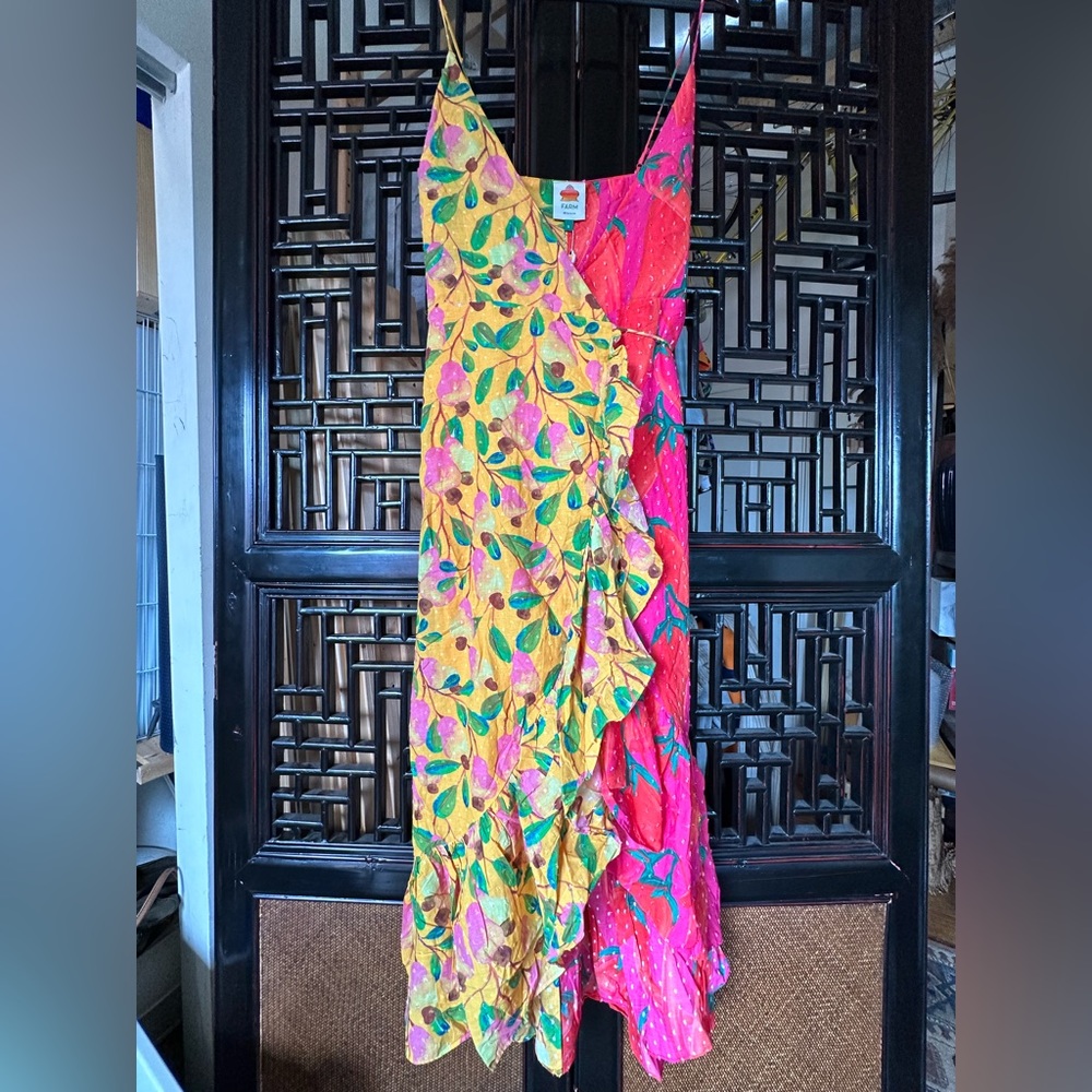 Farm Rio wrap dress with Tags